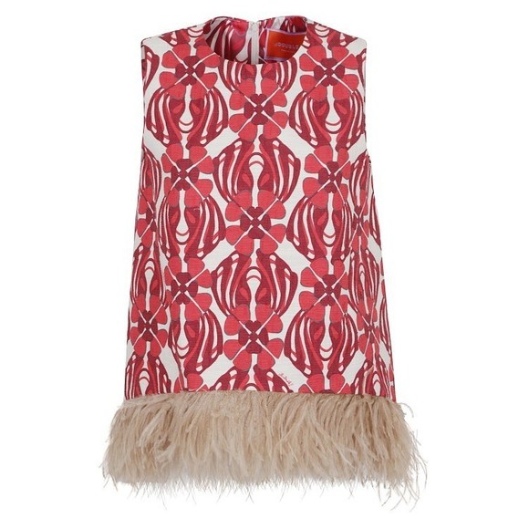 La Double J Stylish Red Cotton Blend Top - NWT - Picture 1 of 2